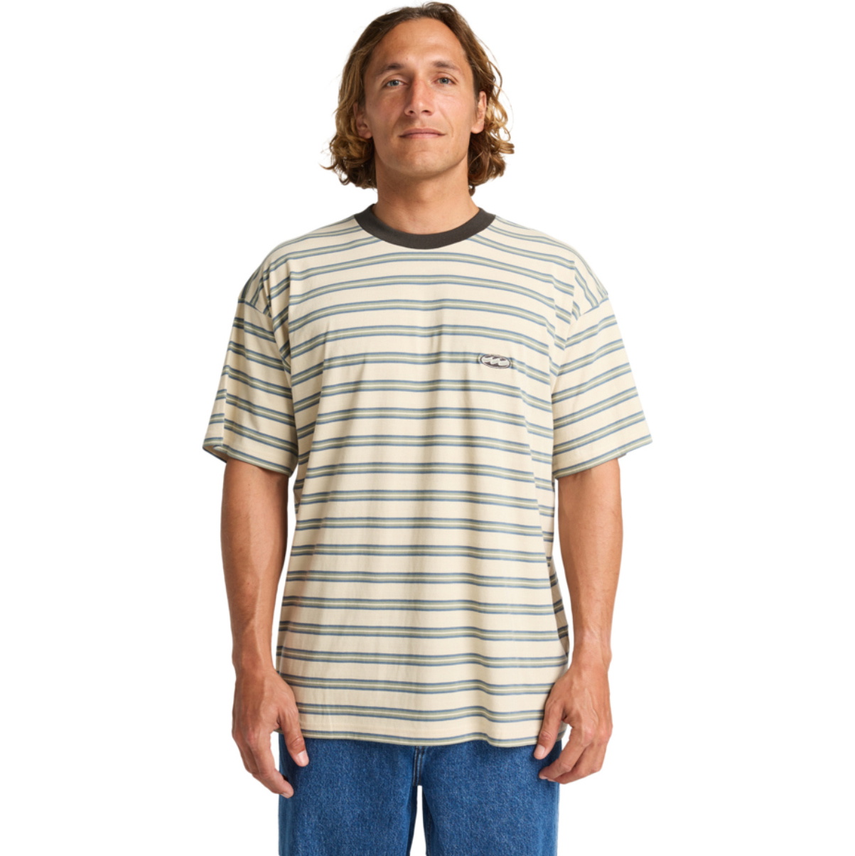 2025 Billabong Herre Baxter Crew Hals T-shirt EBYKT00111 - Sand